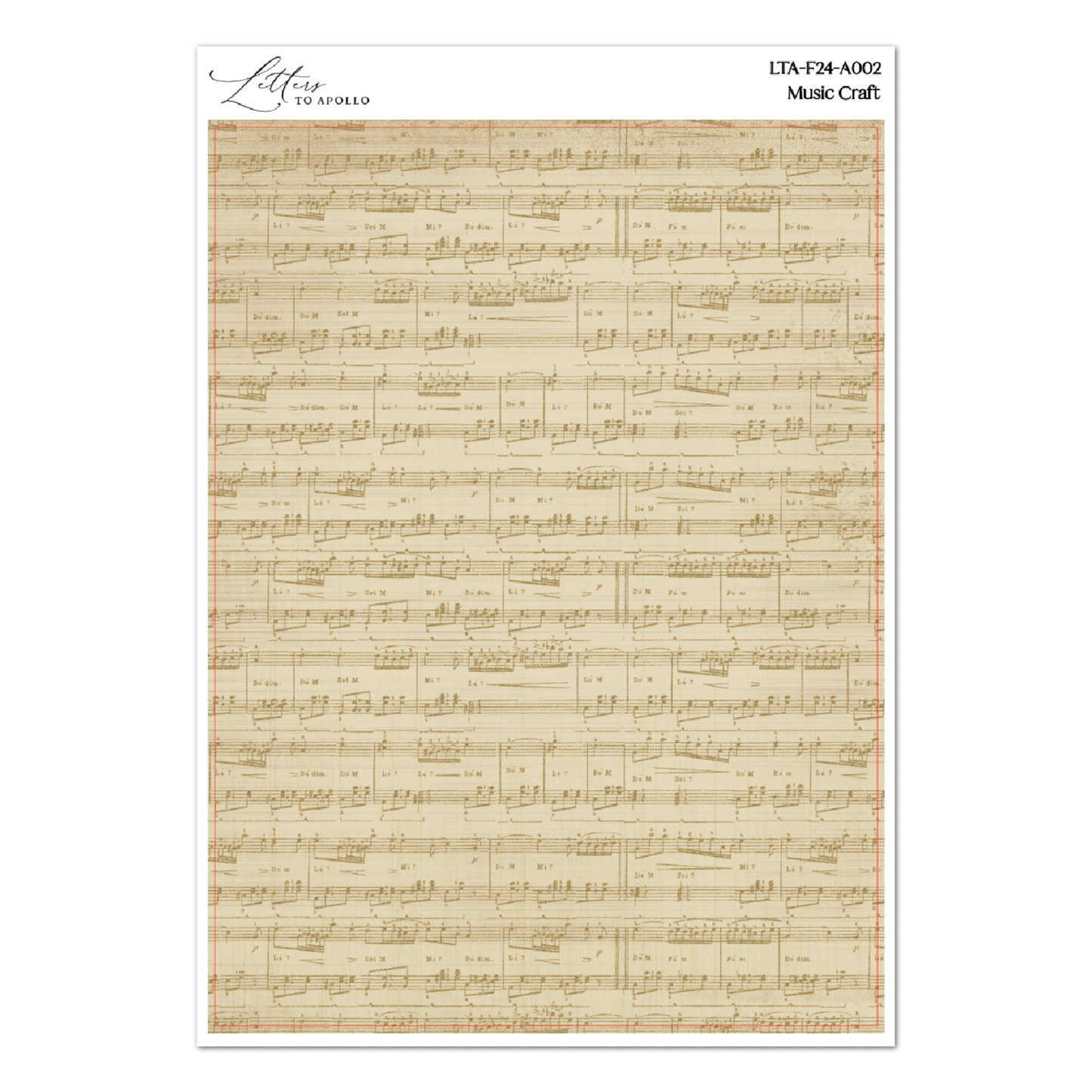 MUSIC CRAFT WASHI PAPER