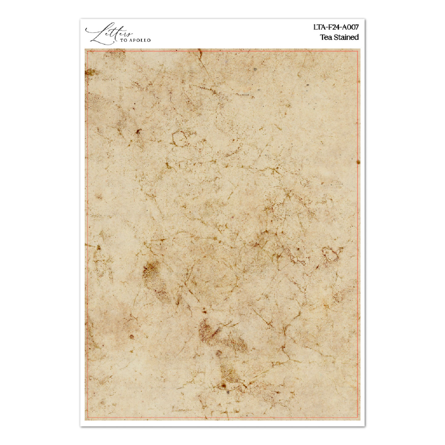 TEA STAINED WASHI PAPER