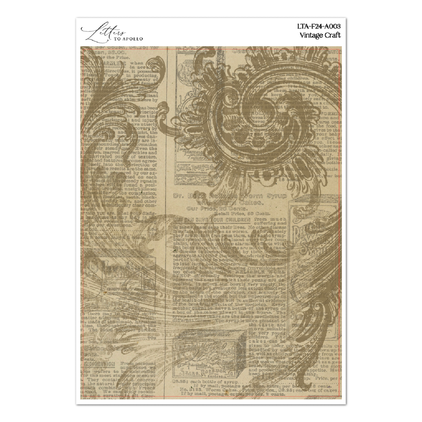 VINTAGE CRAFT WASHI PAPER