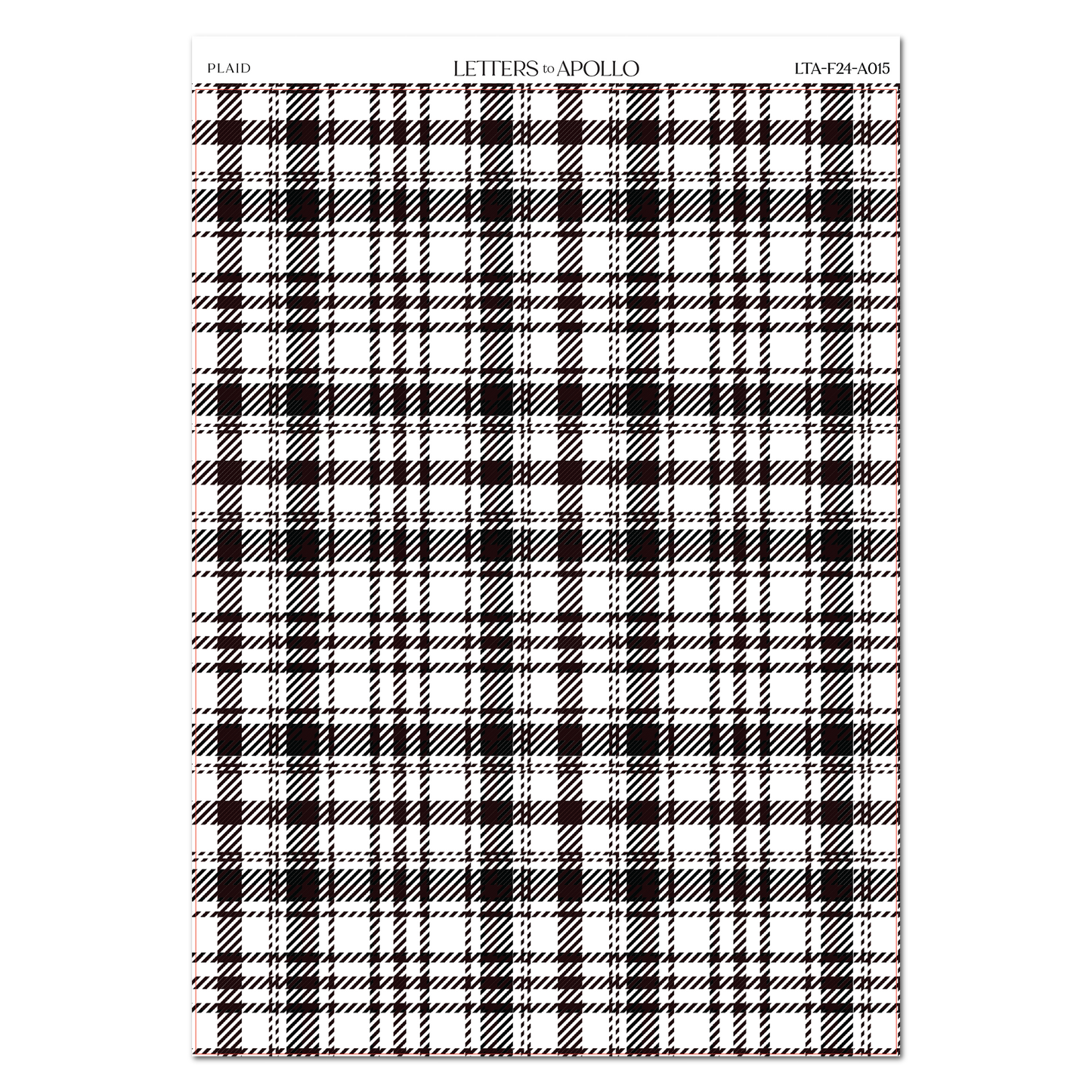 PLAID WASHI PAPER