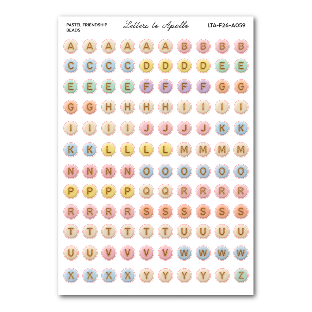 PASTEL FRIENDSHIP BEADS