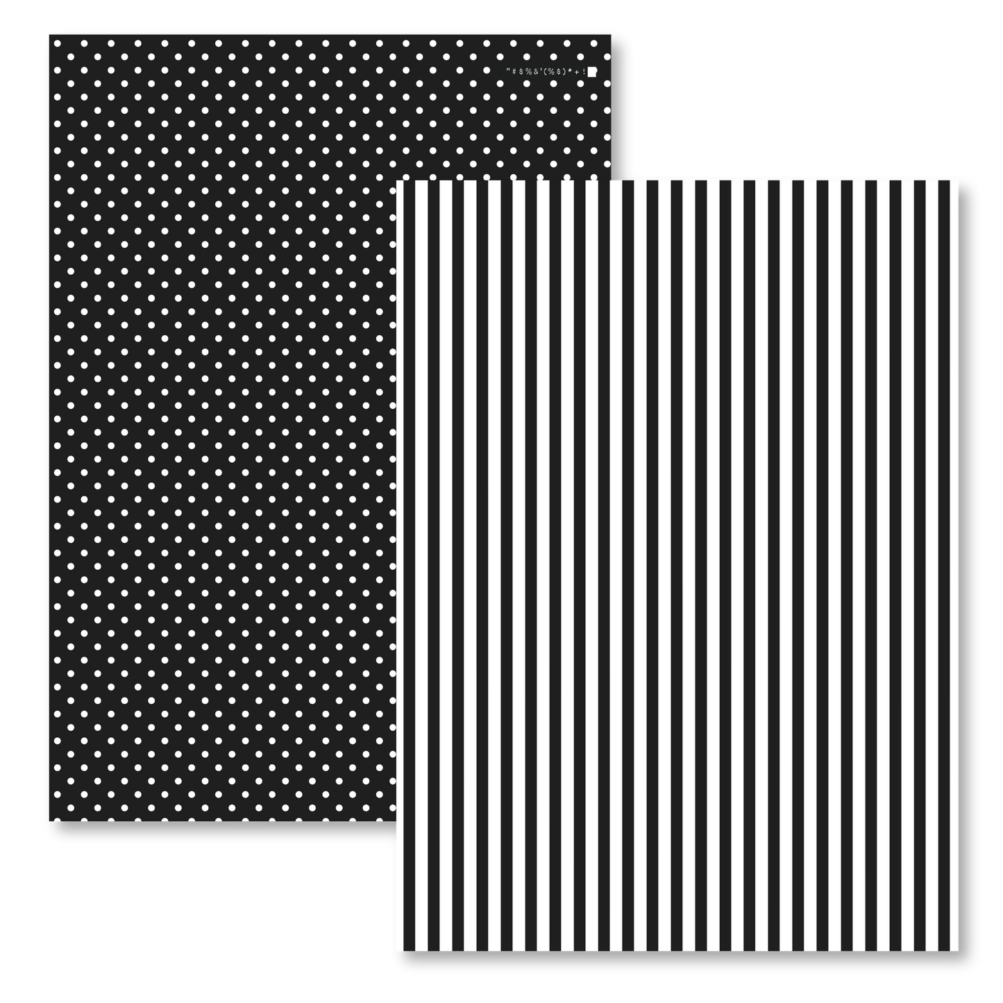 BLACK DOT & STRIPE
