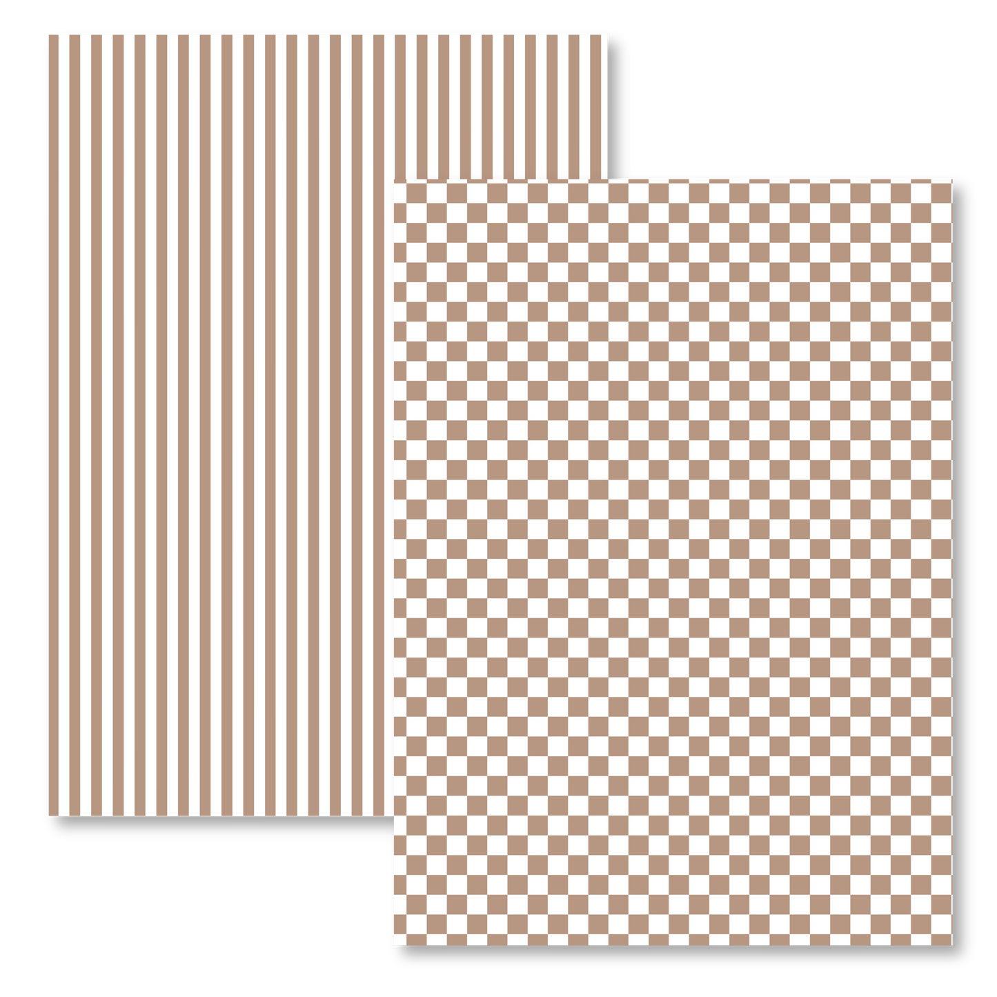 BROWN STRIPES & CHECKERED