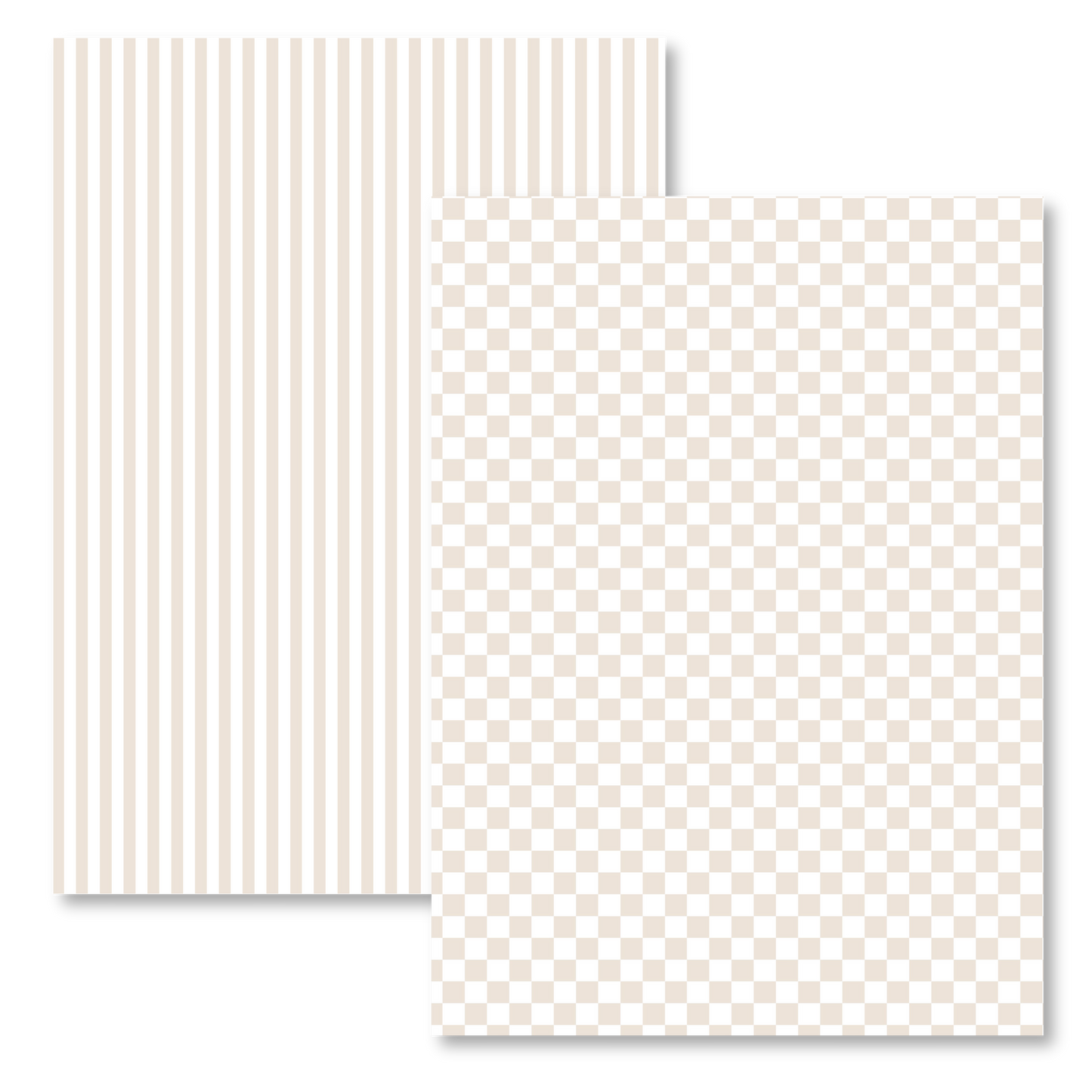 BIEGE STRIPES & CHECKERED