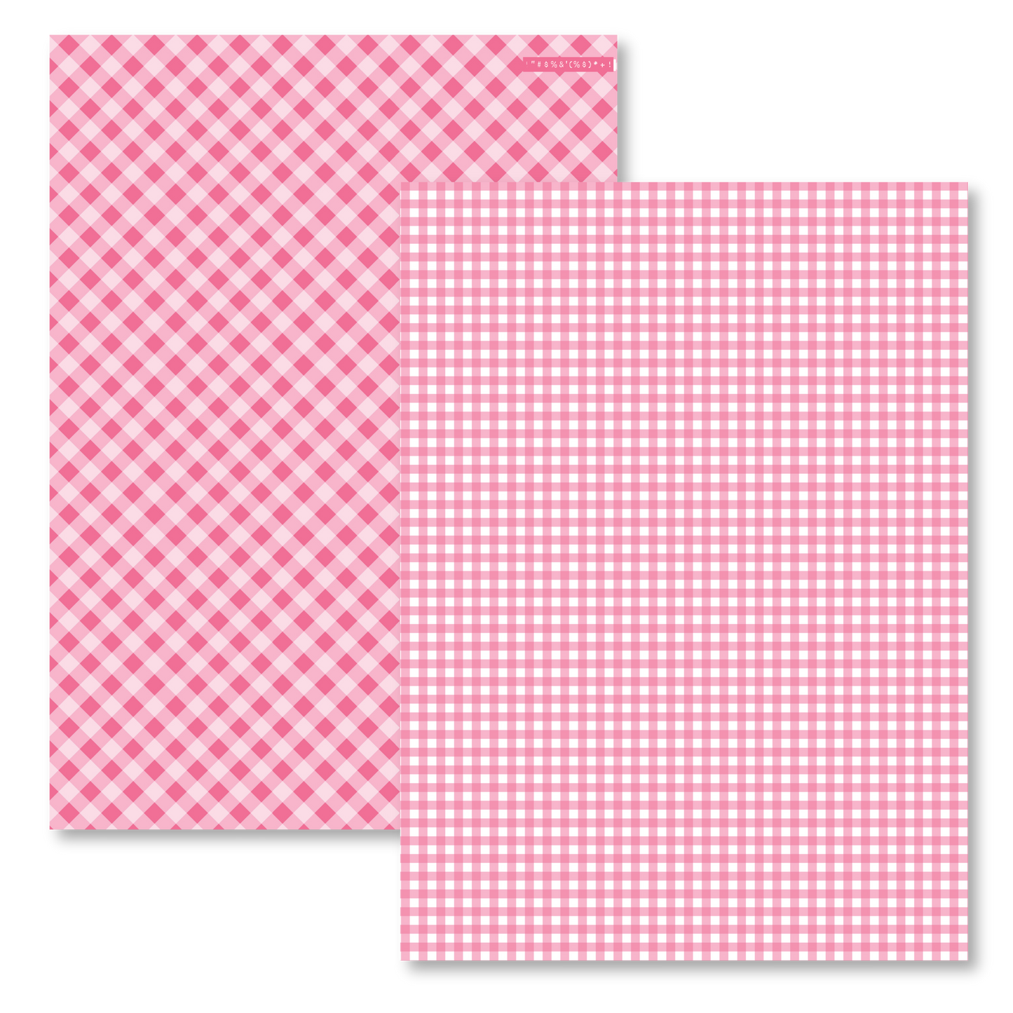 HOT PINK PLAID PAPER