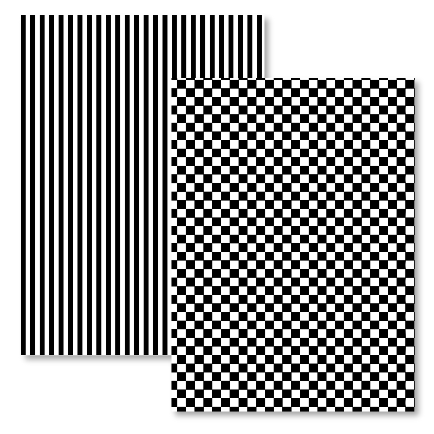 BLACK STRIPES & CHECKERED