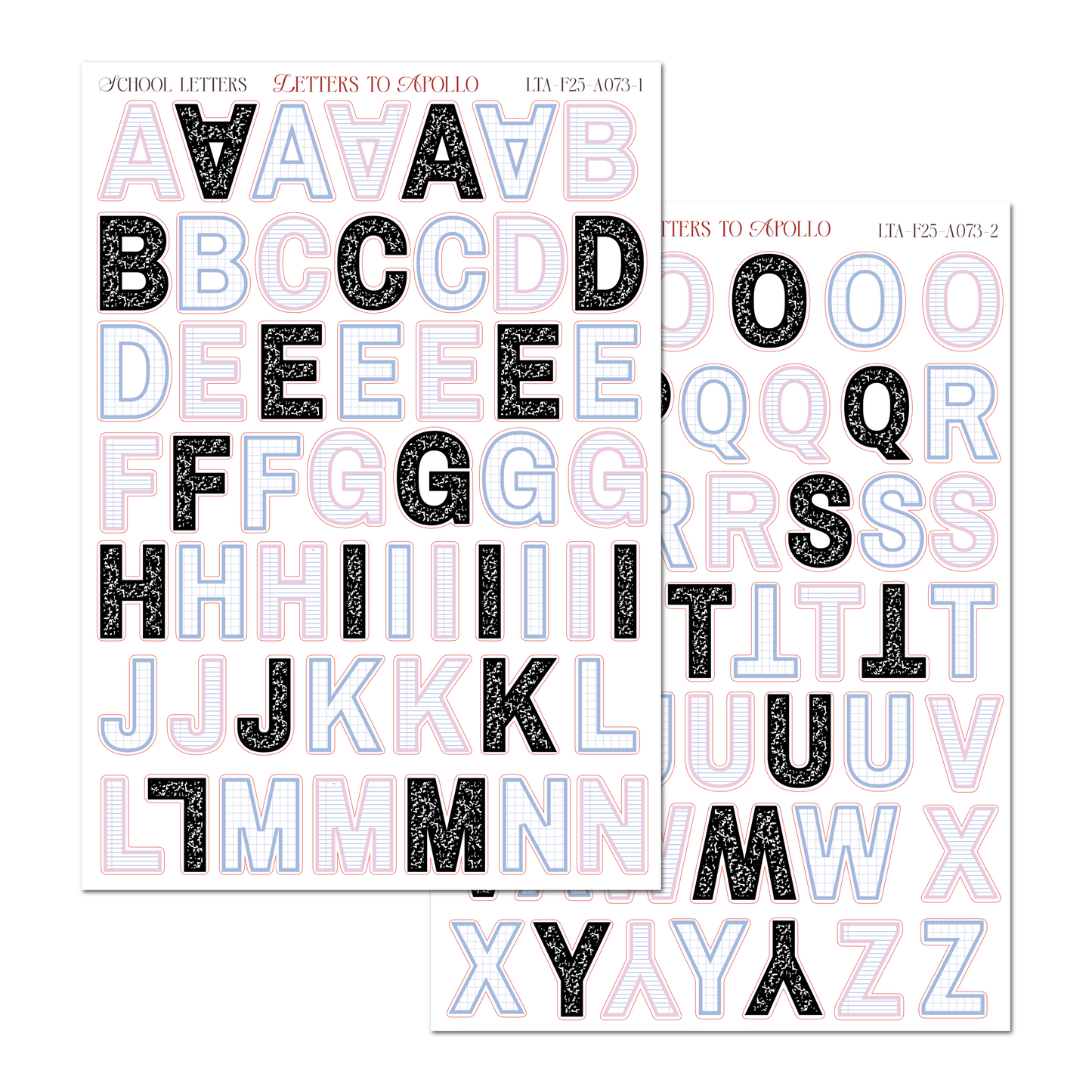 SCHOOL LETTERS