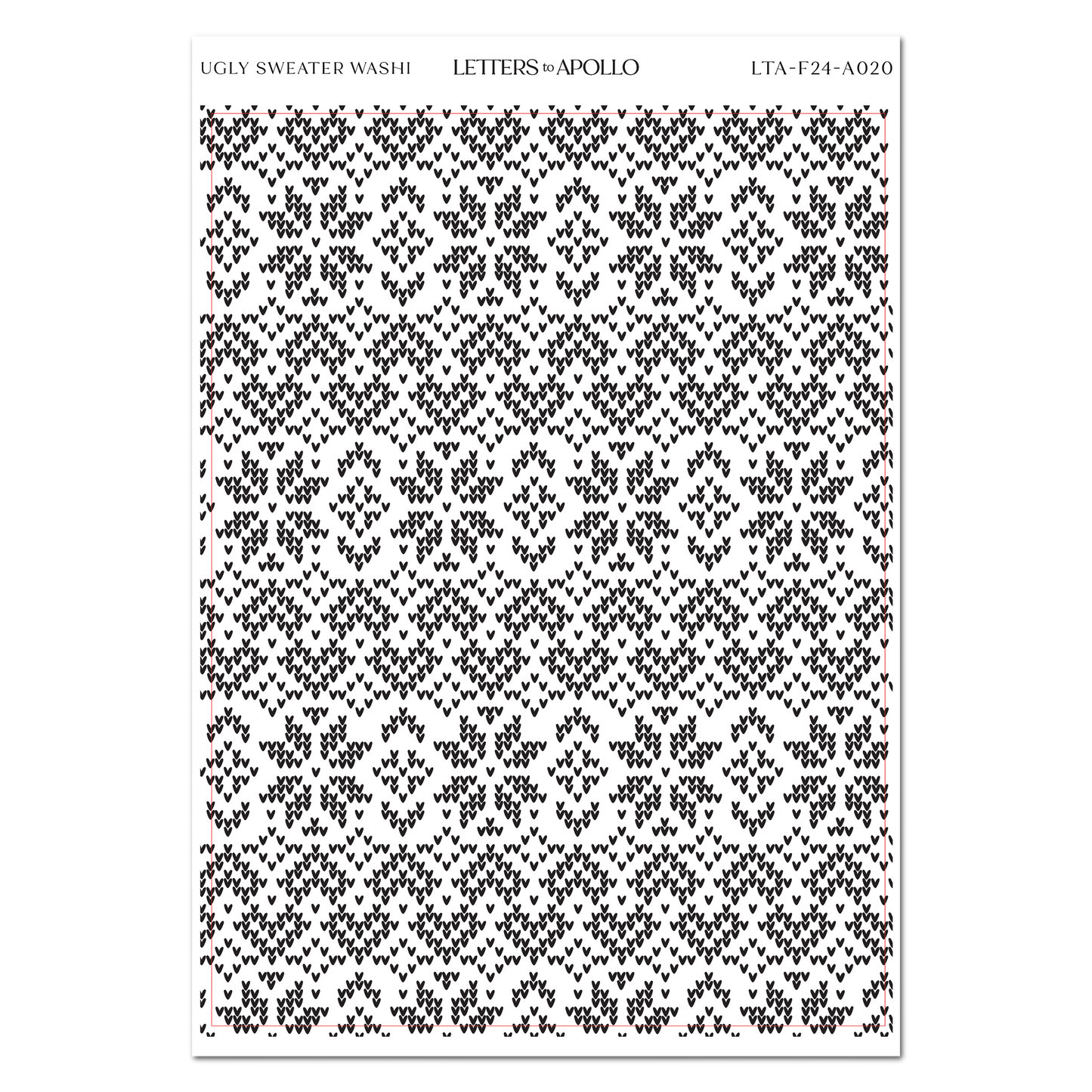 UGLY SWEATER WASHI PAPER