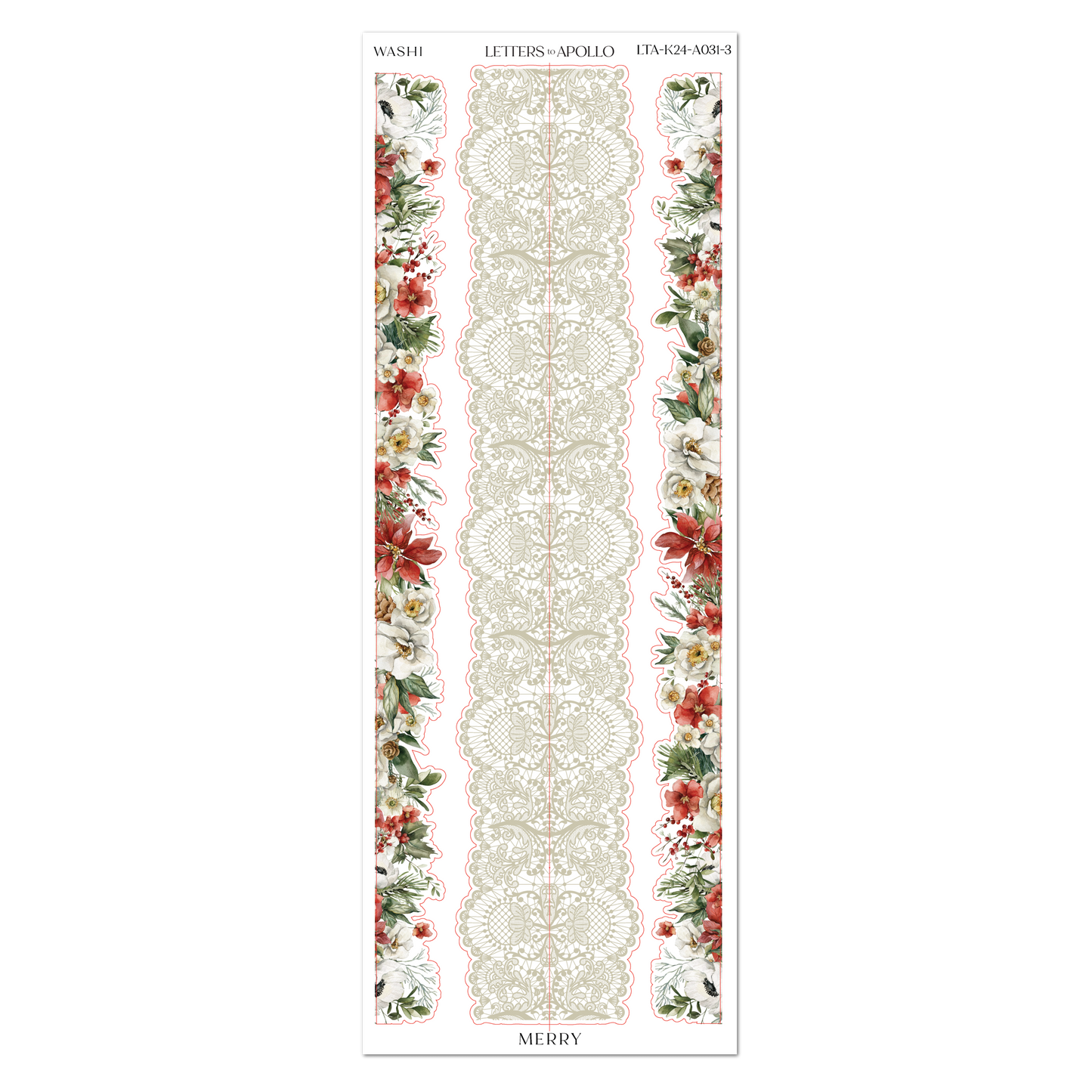 MERRY FLORAL WASHI