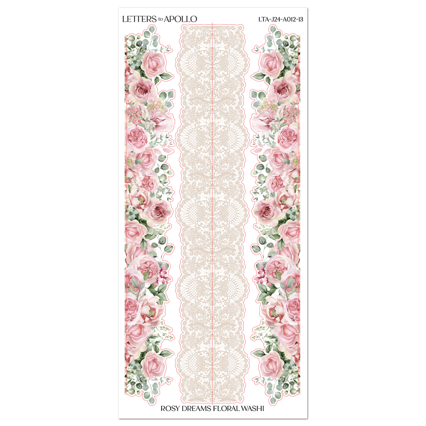 ROSY DREAMS FLORAL WASHI