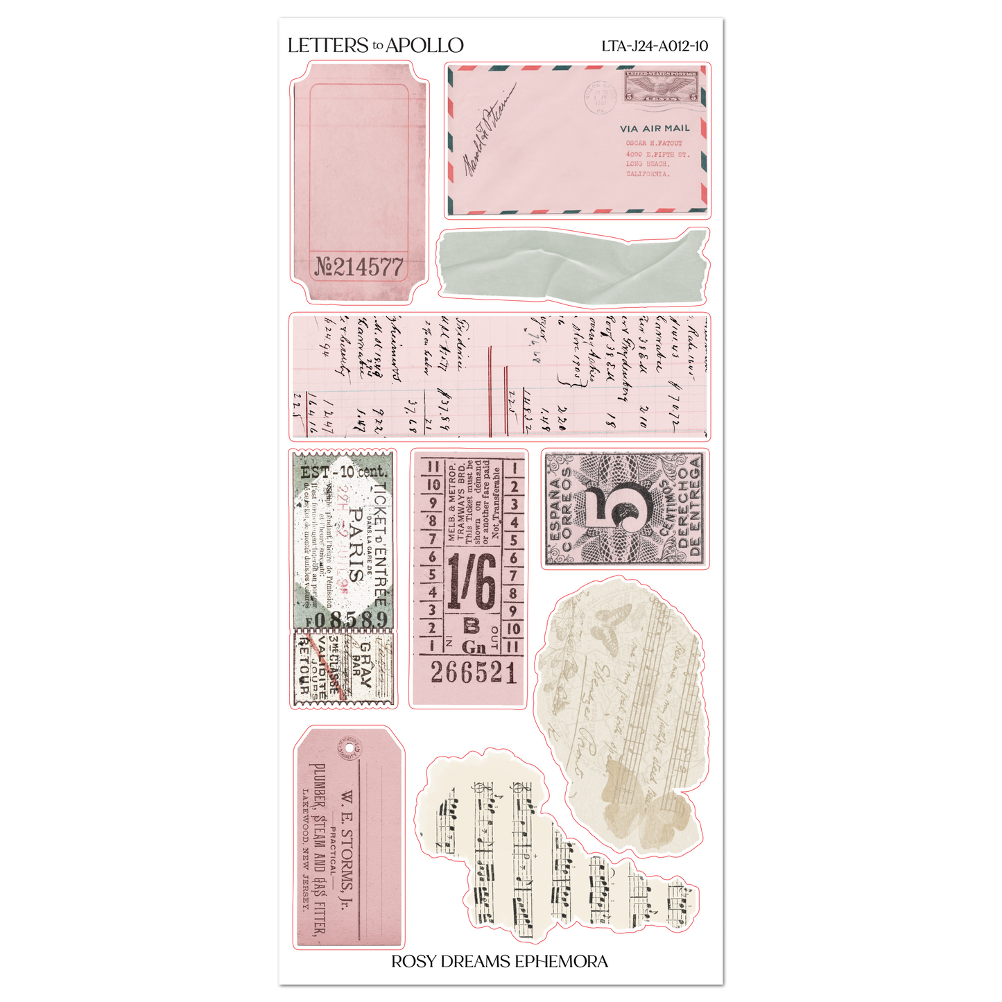 ROSY DREAMS EPHEMERA
