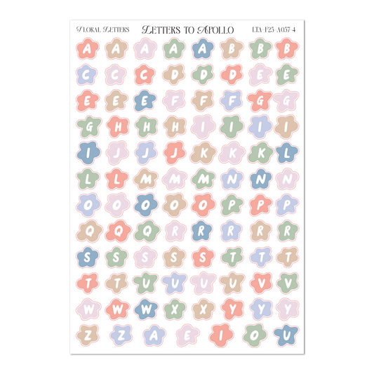 FLORAL LETTERS