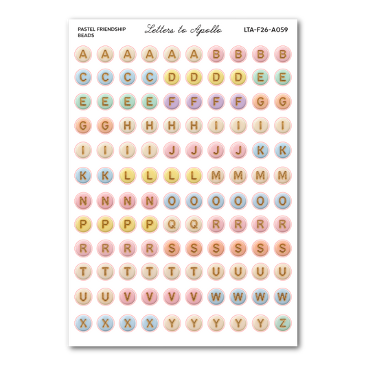 PASTEL FRIENDSHIP BEADS
