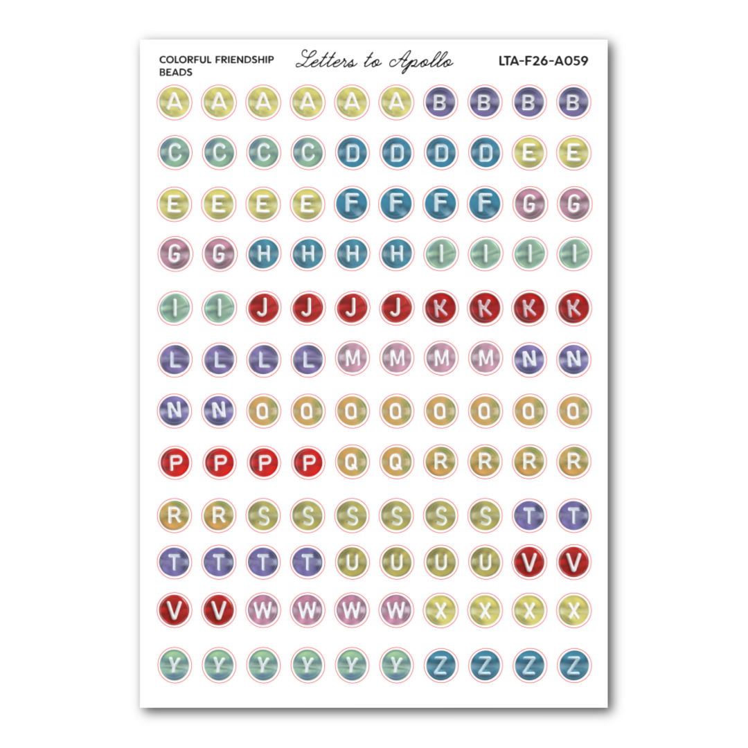 COLORFUL FRIENDSHIP BEADS