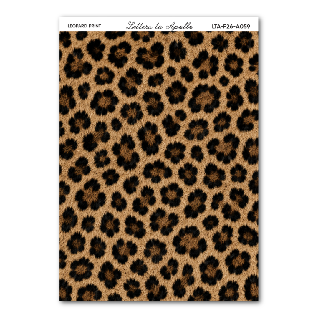 LEOPARD PRINT WASHI PAPER