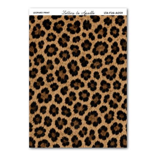 LEOPARD PRINT WASHI PAPER