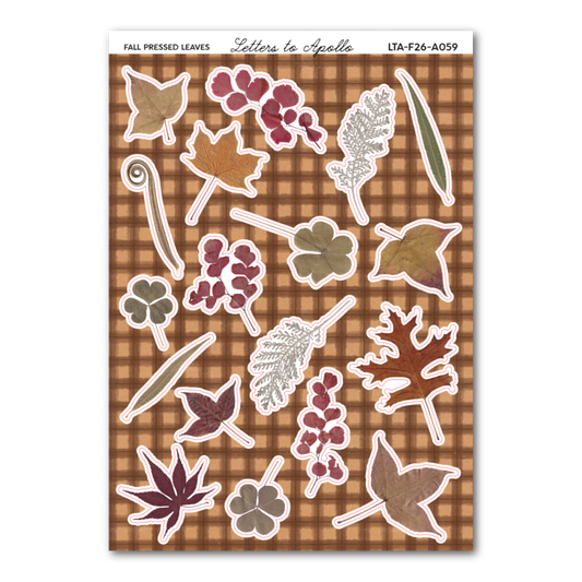 FALL PRESSED LEAVES