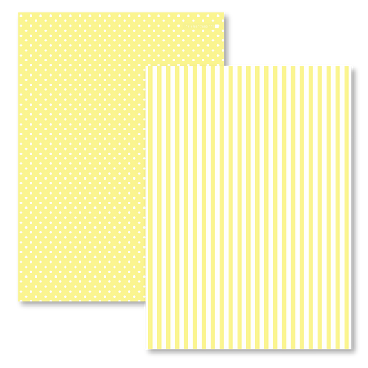 YELLOW DOT & STRIPE