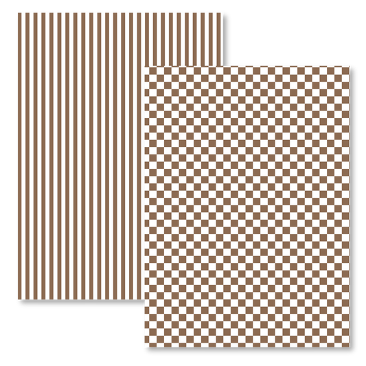 CHOCOLATE STRIPES & CHECKERED
