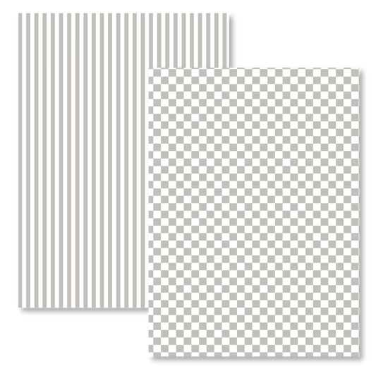 GREIGH STRIPES & CHECKERED