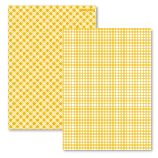 YELLOW PLAID PAPER