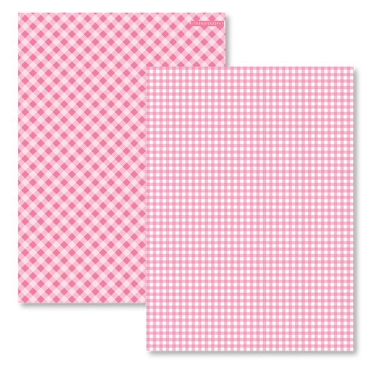 PINK PLAID PAPER