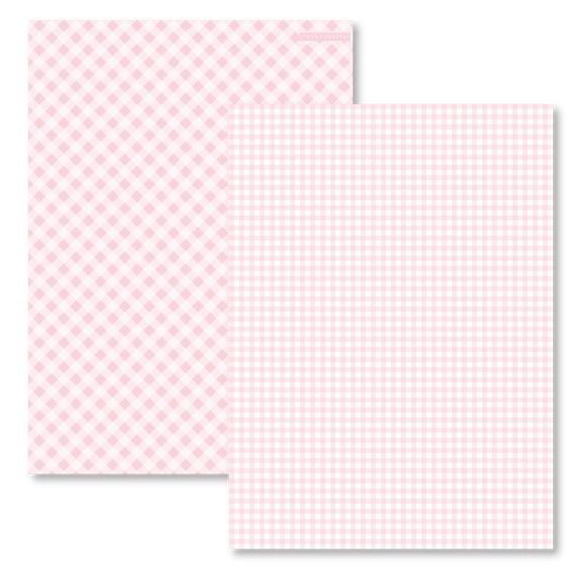 LIGHT PINK PLAID PAPER