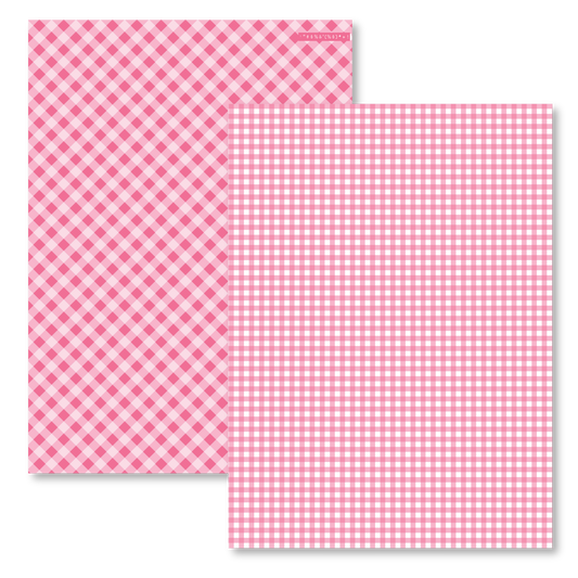 HOT PINK PLAID PAPER