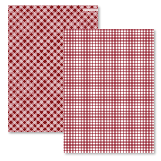 MAROON PLAID PAPER