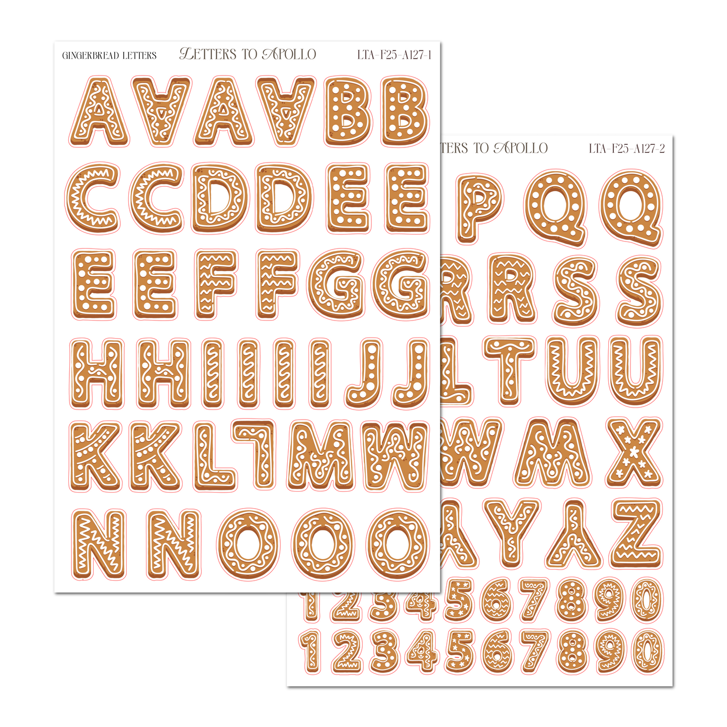 GINGERBREAD LETTERS
