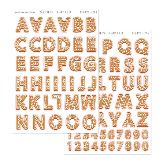 GINGERBREAD LETTERS