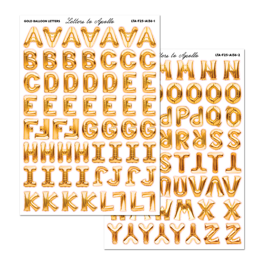 GOLD BALLON LETTERS