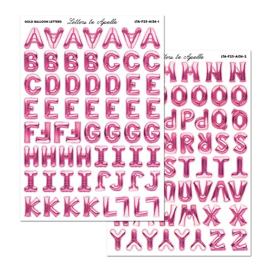 PINK BALLON LETTERS