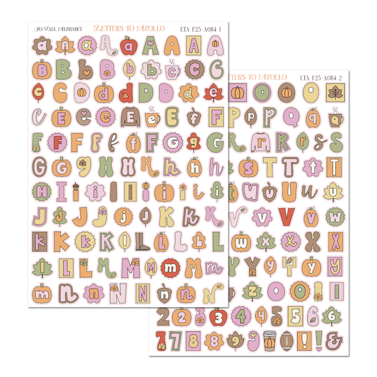 SO FALL ALPHABET