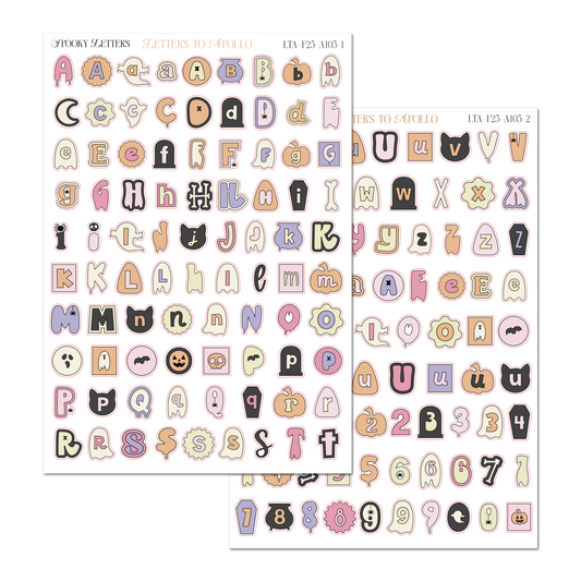 SPOOKY LETTERS