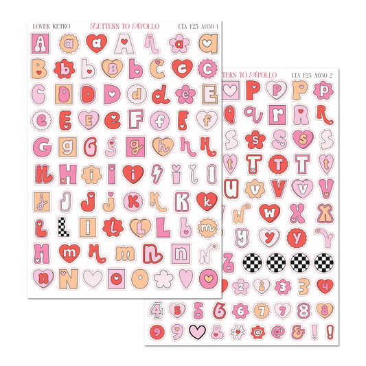 LOVER RETRO LETTERS