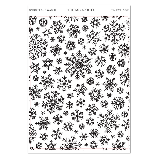 SNOWFLAKE WASHI PAPER