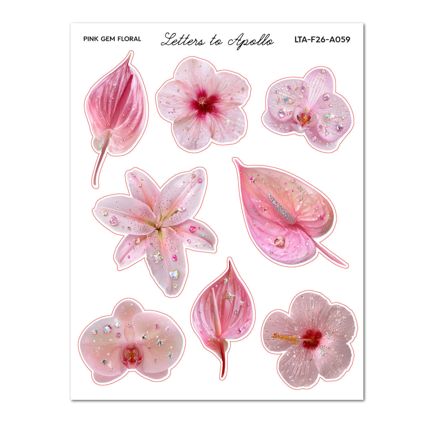 PINK GEM FLORAL - THRIFTY TUESDAY