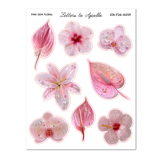 PINK GEM FLORAL - THRIFTY TUESDAY