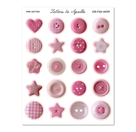 PINK BUTTONS- THRIFTY TUESDAY
