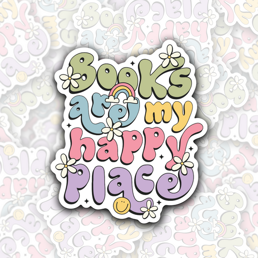 BOOKS ARE MY HAPPY PLACE VINYL