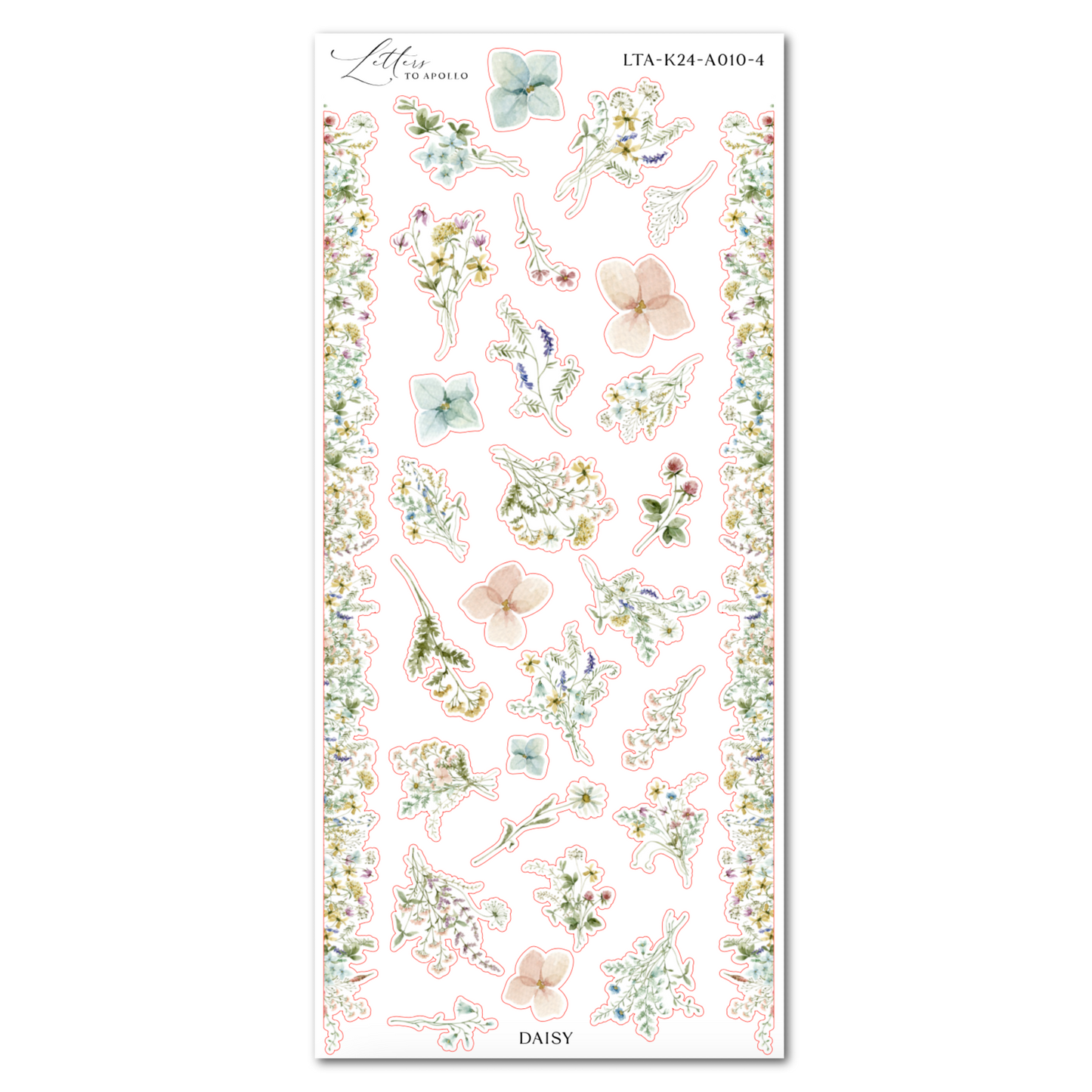 DAISY FLORAL AND FLORAL WASHI
