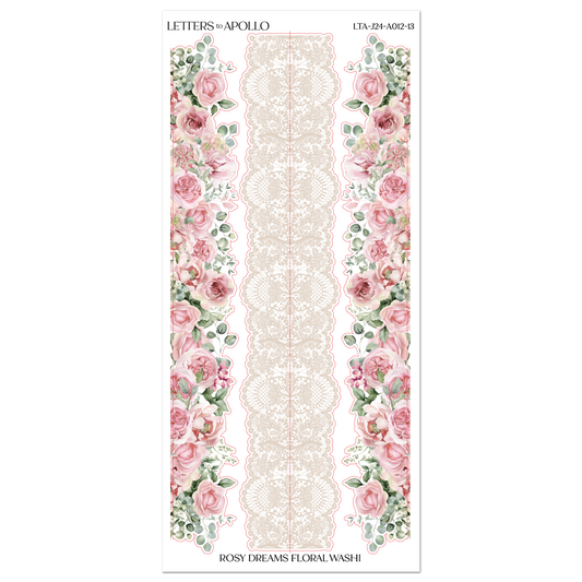 ROSY DREAMS FLORAL WASHI