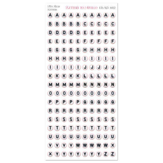 TINY FRIENDSHIP LETTER BEADS
