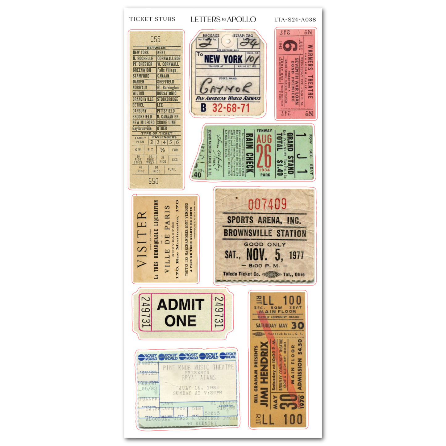 TICKET STUBS 2