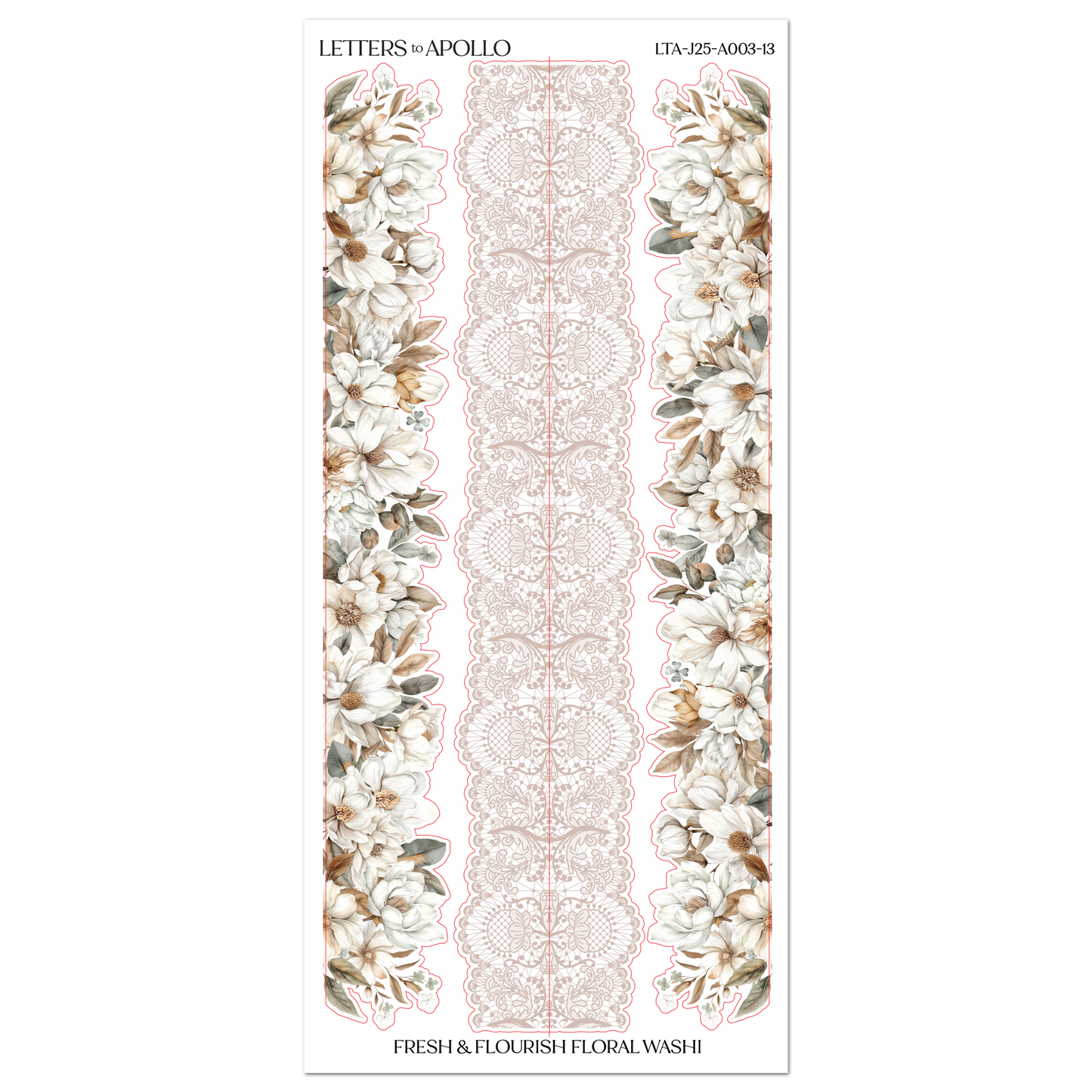 FRESH & FLOURISH FLORAL WASHI