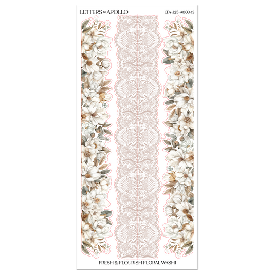 FRESH & FLOURISH FLORAL WASHI