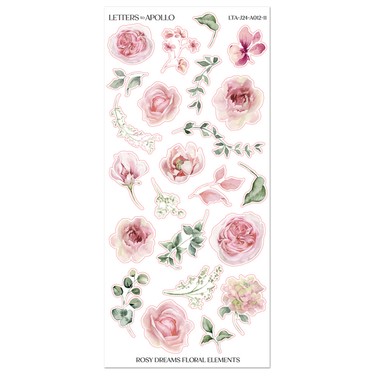 ROSY DREAMS FLORAL ELEMENTS